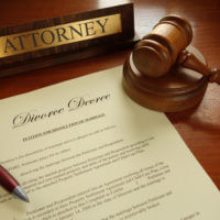 Attorney name sign with divorce form